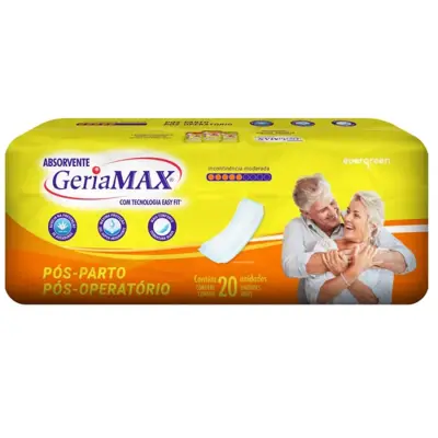 Absorvente Geriátrico Geriamax - 20 Unidades
