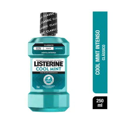 Antisséptico Bucal Listerine Cool Mint Refrescância Intensa Sabor Hortelã 250ml