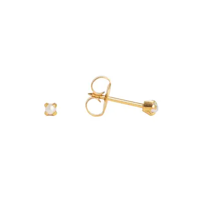 Brinco Studex Infantil Tiffany Pérola 1 Par