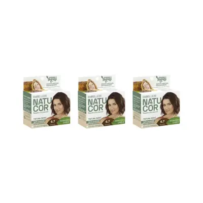 Coloraçao Natucor 6.7 Chocolate - Kit C / 3un