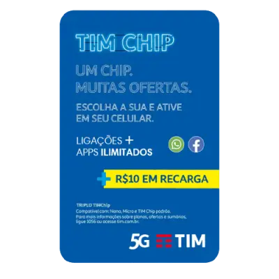 TIM Chip + Recarga