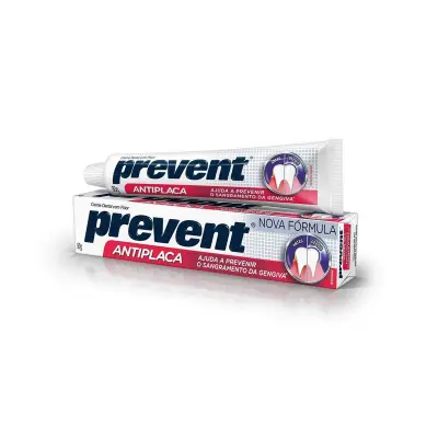 Creme Dental Prevent Antiplaca com Flúor 90g