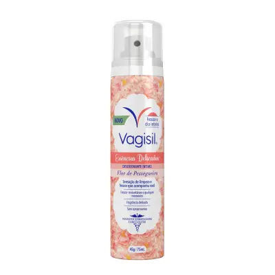 Desodorante Íntimo Vagisil Essências Delicadas Flor de Pessegueiro 75ml