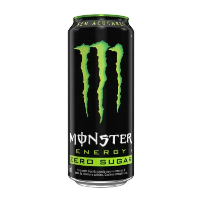 Energético Monster Energy Zero Açúcar Sabor Tradicional 473ml