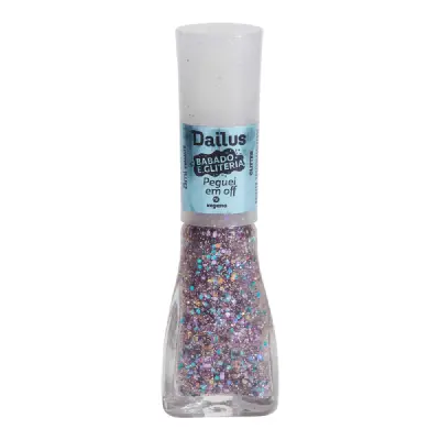 Esmalte Dailus Babado e Gliteria Peguei em Off Glitter 8ml