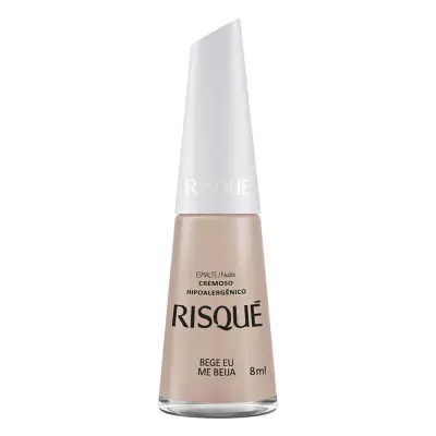 Esmalte Risqué Nudes Bege Eu Me Beija Cremoso 8ml