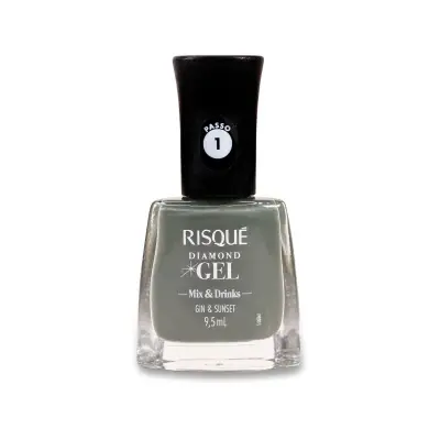Esmalte Risque diamond gel gin & sunset 8ml Sem Blister