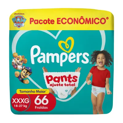 Fralda Pampers Pants Ajuste Total Xxxg 66 Unidades