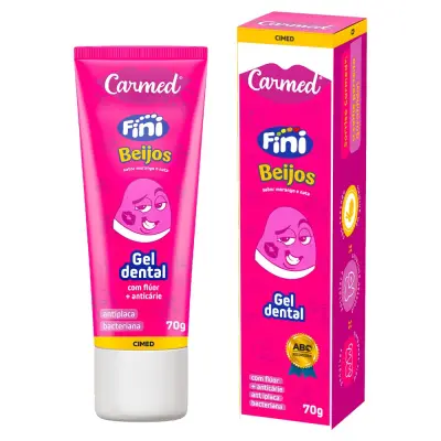 Gel Dental Carmed Fini Beijos Anticáries com Flúor 70g