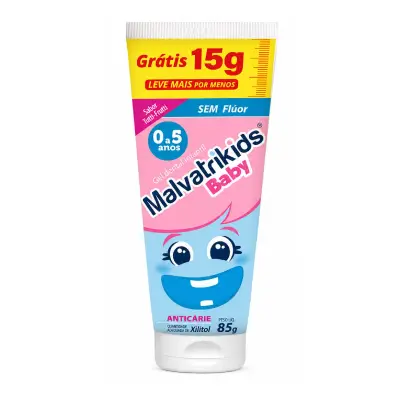 Gel Dental Malvatrikids Baby Tutti Frutti 85g