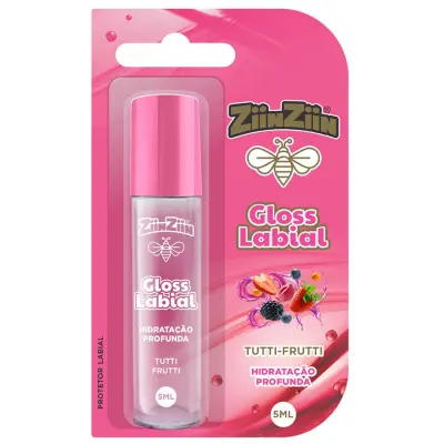 Gloss Labial Hidratação Profunda Tutti-Frutti 5ml Ziin Ziin