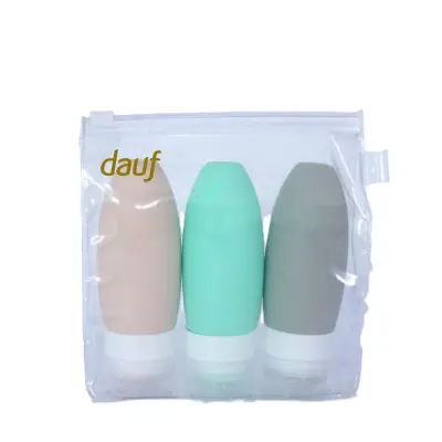 Kit Viagem Dauf 3 Frascos Silicone 90ml Cada