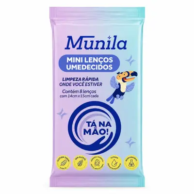 Lenço Umedecido Tá Na Mão 8 Unidades