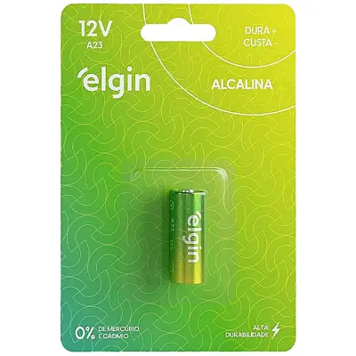 Pilha Alcalina Elgin A23 12V - unidade