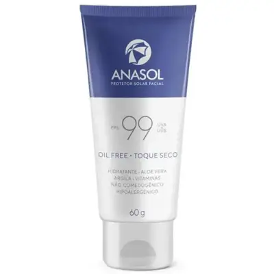 Protetor Solar Facial Anasol Fps 99 Toque Seco 60g