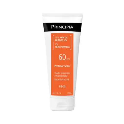 Protetor Solar Principia PS-03 FPS60 Mix de Filtros + Niacinamida 200ml