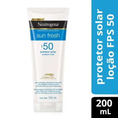 Protetor Solar Neutrogena Sun Fresh Fps50 Loção 200ml