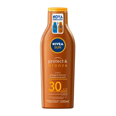 Protetor Solar Nivea Sun Protect & Bronze FPS30 200ml