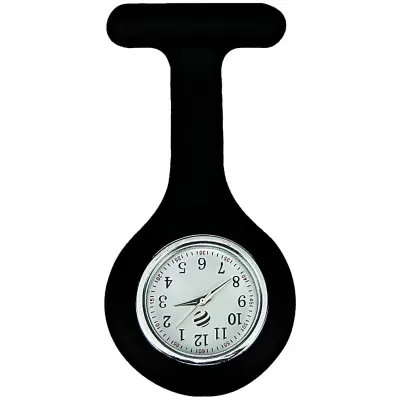 Relógio de Lapela em Silicone Incoterm Preto