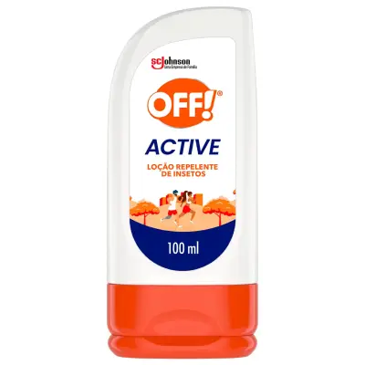Repelente de Insetos Loção Off! Active Longa Duração Squeeze 100ml
