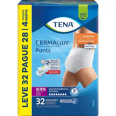 Roupa Íntima Descartável Pants Tena Dermacare G/Eg