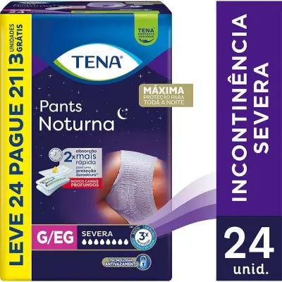 Roupa Íntima Descartável Pants Tena Noturna G/Eg