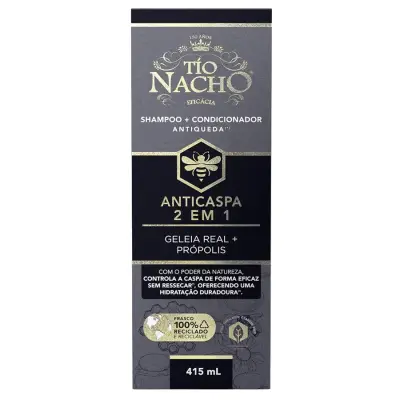 Shampoo E Condiconador Tio Nacho Anticaspa 2 Em 1 415ml