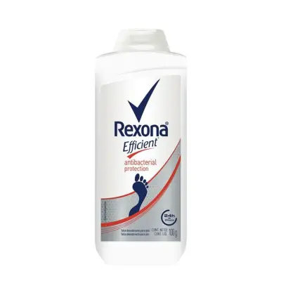 Talco para os Pés Rexona Efficient Antibacterial Protection 24h100g